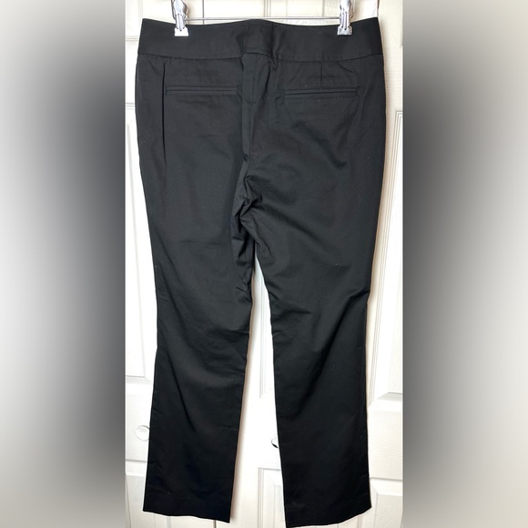 ETCETERA Black Pants Trousers Cotton Blend Flat Front Pockets Workwear Straight - Picture 3 of 8